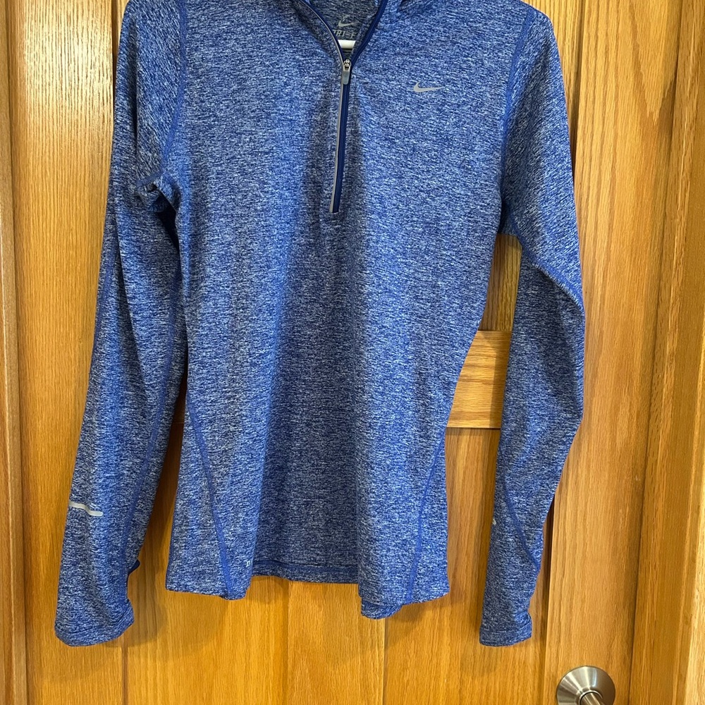 Nike Blue Heather Dri-FIT Half-Zip Pullover